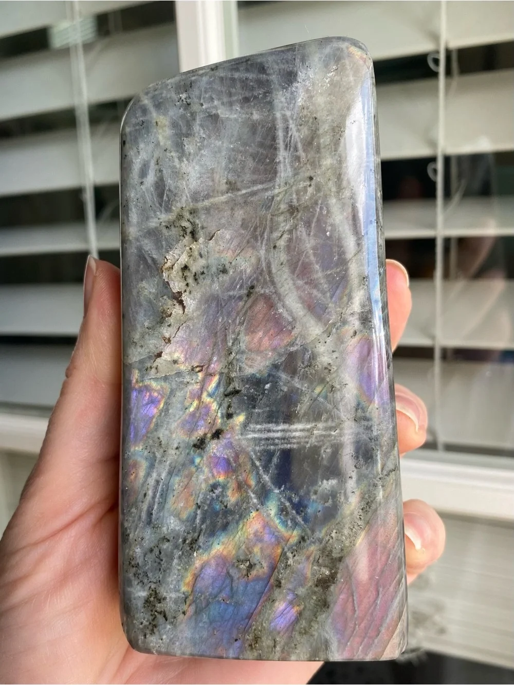 ✨ Double Flash Labradorite Freeform – 4.5 Inches ✨
